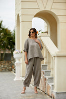 Elettra's Linen Pants (Fango)