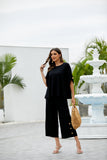 Gaucho Bamboo Pants (Black)