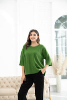 Cozy Sweater Top (Forest)