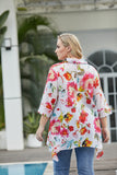 Ava's Printed Cotton Top (White)