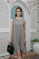 Sunlit Linen Dress (Fango)