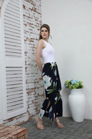 Graphic Printed Pants (Rose)