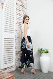 Graphic Printed Pants (Rose)
