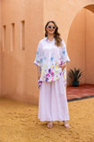 Seraphina's Watercolor Flower Button Top (White)
