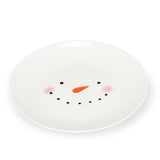 Snowman Face Appetizer Plate