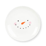 Snowman Face Appetizer Plate