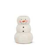 Small Happy Snowman Taper Holder