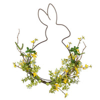 Rabbit Wreath with Forsythia