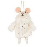 Fancy Winter Mouse Ornament