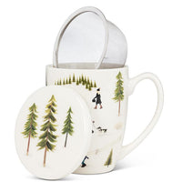 Outdoor Village Covered Mug & Strainer