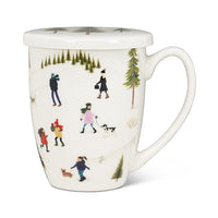 Outdoor Village Covered Mug & Strainer