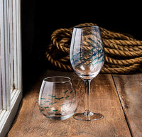 Cut Fish Wine Glass
