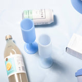 Sky + kingfisher | seff | silicone unbreakable champagne flute