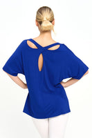 Effortless Cutout Top in Cobalt