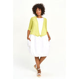 Lightweight Tie-Front Shoulder Cover in Lime