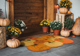Colourful Pumpkins Shaped Doormat