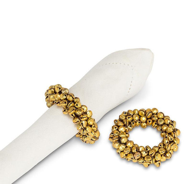 Jingle Bell Napkin Ring (Gold)