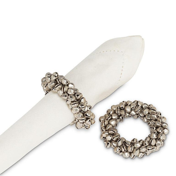 Jingle Bell Napkin Ring (Silver)