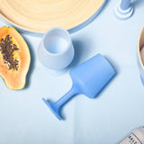 Sky + kingfisher | swepp | silicone unbreakable wine glasses