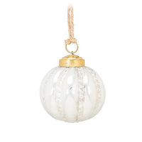 Emboss Ball Ornament (White)