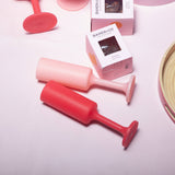 Cherry + blush | seff | silicone unbreakable champagne flute