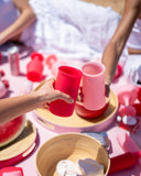 Cherry + blush | stegg | silicone unbreakable highball glasses