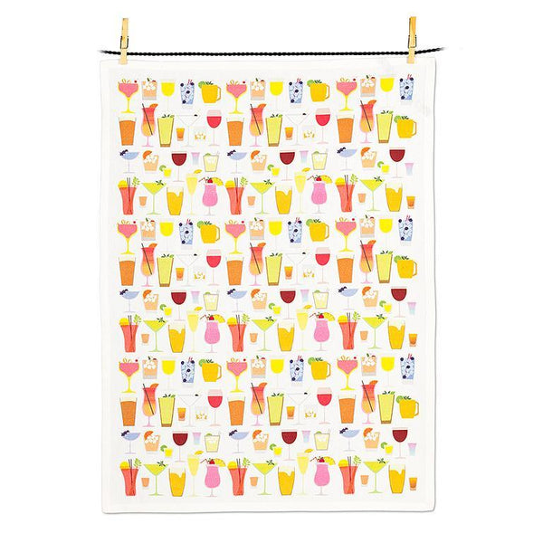 Colorful Cocktails Kitchen Towel