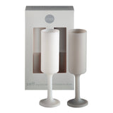 Blanc + dove | seff | silicone unbreakable champagne flute