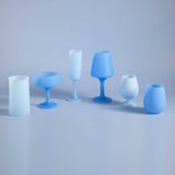 Sky + kingfisher | stegg | silicone unbreakable highball glasses