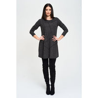 Piping Detail Tunic in Charcoal
