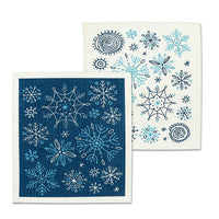 Allover Snowflakes Dishcloths (Set of 2)