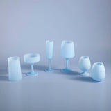 Sky + kingfisher | seff | silicone unbreakable champagne flute