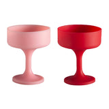 Cherry + blush | mecc | silicone unbreakable cocktail glasses