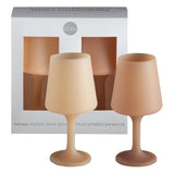 Wheat + oat | swepp | silicone unbreakable wine glasses