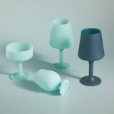Mist + ink | swepp | silicone unbreakable wine glasses