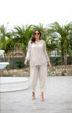 Heart On My Sleeve Crochet Pull Over (White)