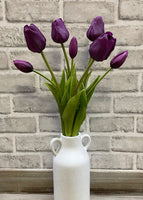 Fresh Touch Tulips - 19" Purple