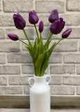 Fresh Touch Tulips - 19" Purple