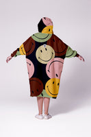 RainKiss Rain Poncho - Retro Smiley