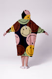 RainKiss Rain Poncho - Retro Smiley