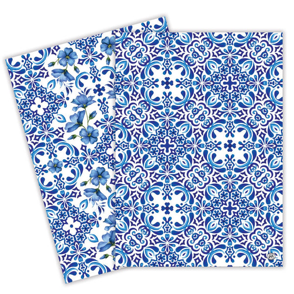 Indigo Seas Kitchen Towel Set of 2