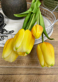 Fresh Touch Tulips - 18" Yellow