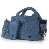 Brandon Small Woven Tote - Denim