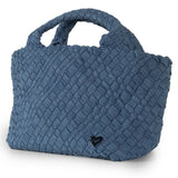 Brandon Small Woven Tote - Denim