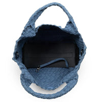 Brandon Small Woven Tote - Denim