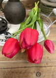 Fresh Touch Tulips - 18" Rose