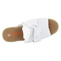Bernie Mev Venti Freesia Wedge Sandal - White Silver