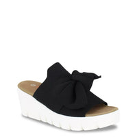 Bernie Mev Venti Freesia Wedge Sandal - Black