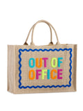 Beach Bag "Out Of Office" Natural