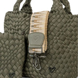 Brandon Small Woven Tote - Olive